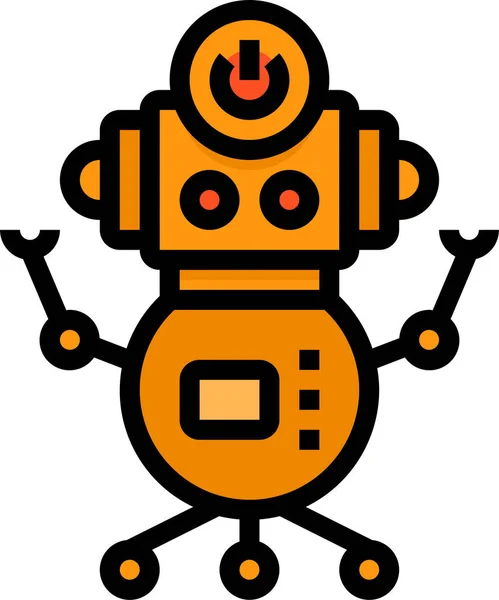 Ρομπότ Ρομποτική Τεχνητό Εικονίδιο — Διανυσματικό Αρχείο