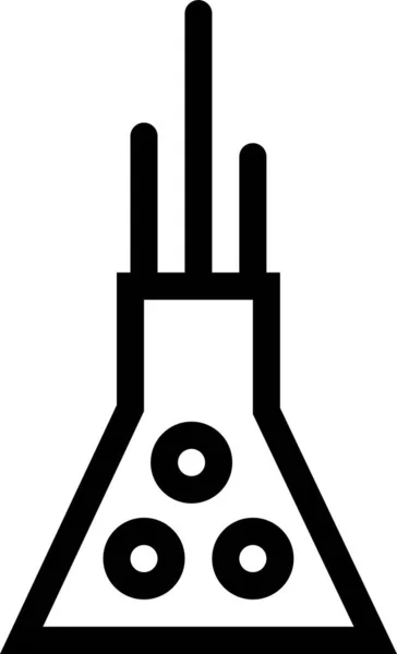 Иконка Лаборатории Эксперимента Стиле Наброска — стоковый вектор