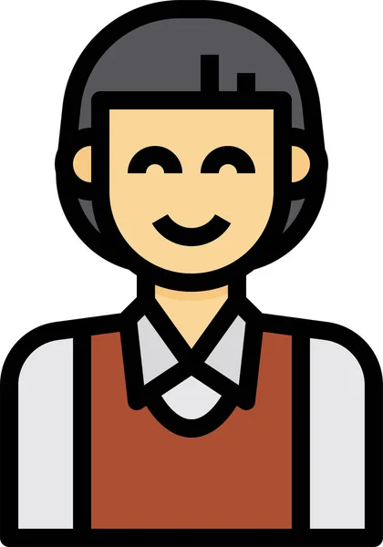 Avatar Man Young Icon — Stock Vector