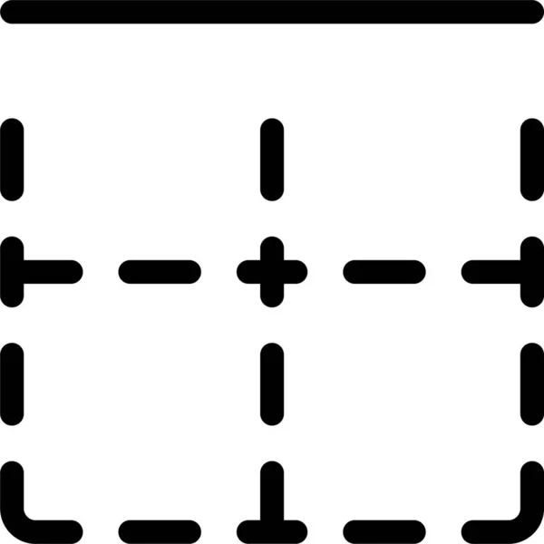 Symbol Für Die Randzellenformatierung Umrissstil — Stockvektor