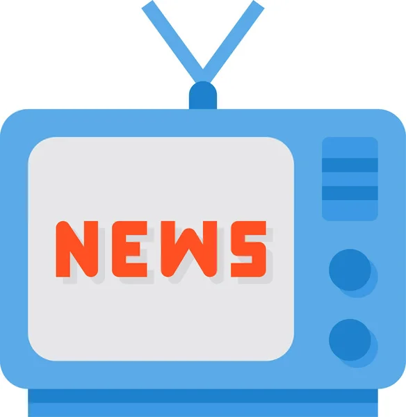 Икона Новостного Телевидения — стоковый вектор