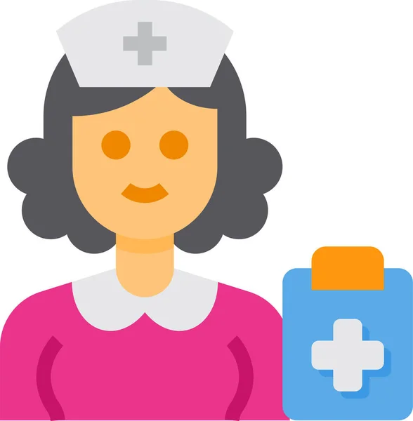 Nurse Occupation Woman Icon — Stock Vector
