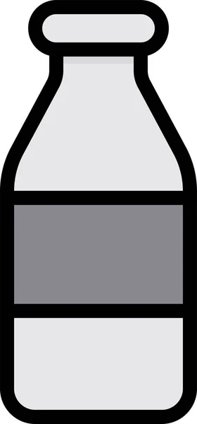Ikon Minuman Susu Botol - Stok Vektor