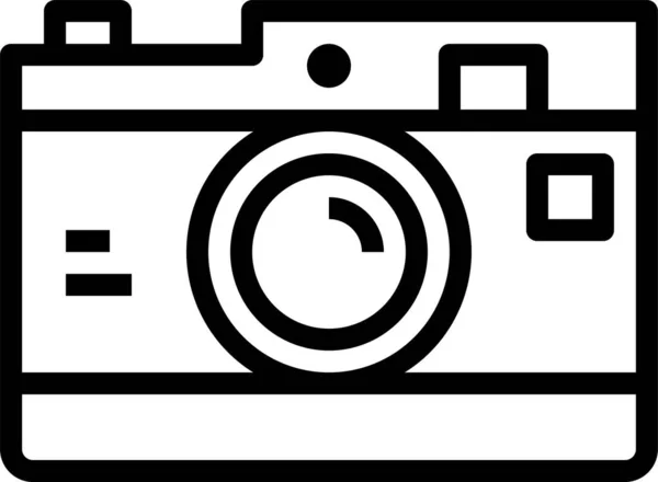 Ikona Fotografie Fotoaparátu Kategorii Elektronických Zařízení — Stockový vektor