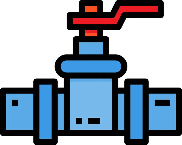 Icono Tubería Industria Del Gas Categoría Herramientas Construcción — Archivo Imágenes Vectoriales