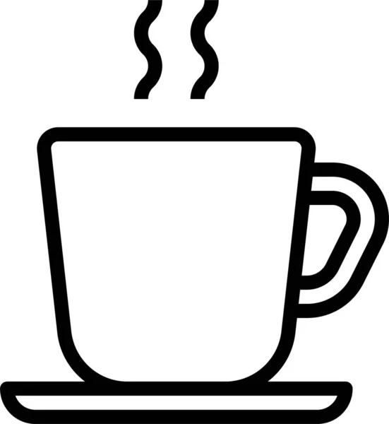 Kaffeetassen Ikone — Stockvektor
