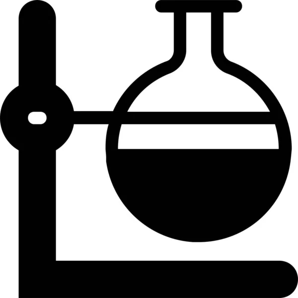 Katı Bir Kimya Laboratuarı Simgesi — Stok Vektör