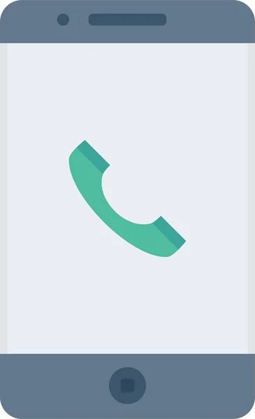 Icône Des Services Téléphoniques Appel Dans Style Plat — Image vectorielle