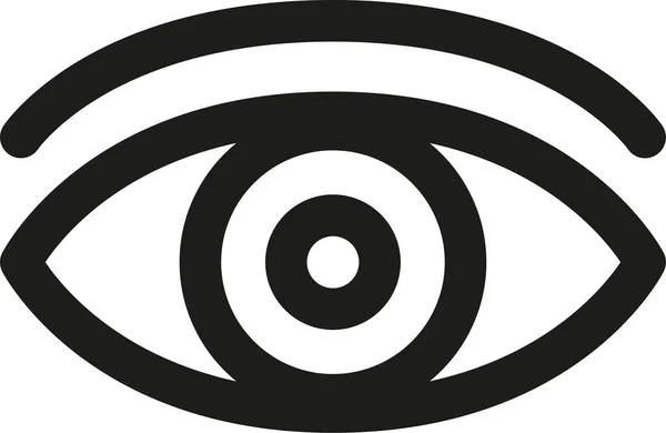 Піктограма Зору Здоров Очей Стилі Контурів — стоковий вектор