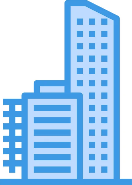 Skyscraper Building Tower Icon — Stock Vector
