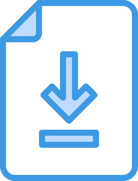 ファイルのドキュメントアイコンをダウンロード — ストックベクタ