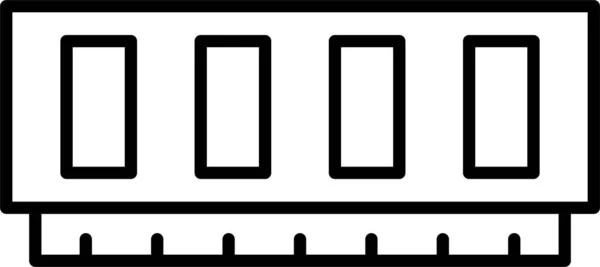 Icono Del Ram Memoria Del Ordenador Categoría Dispositivos Electrónicos Electrodomésticos — Vector de stock