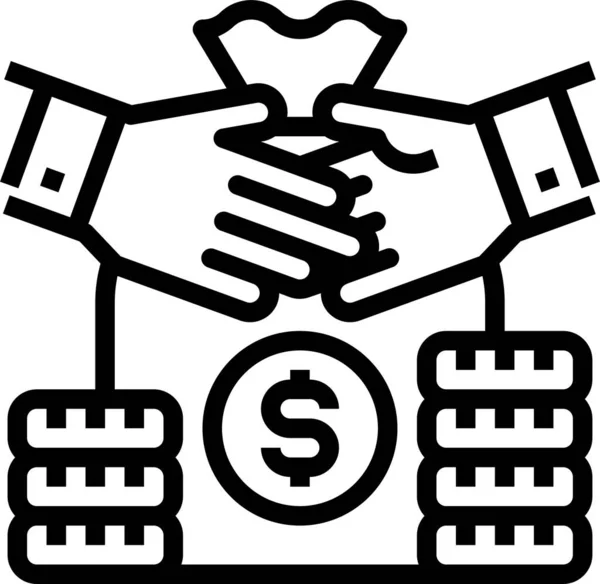 Revenue Money Economy Icon — Stock Vector