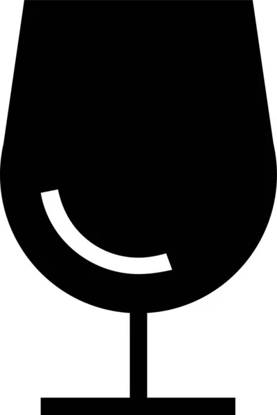 Значок Коктейлю Алкоголем Суцільному Стилі — стоковий вектор