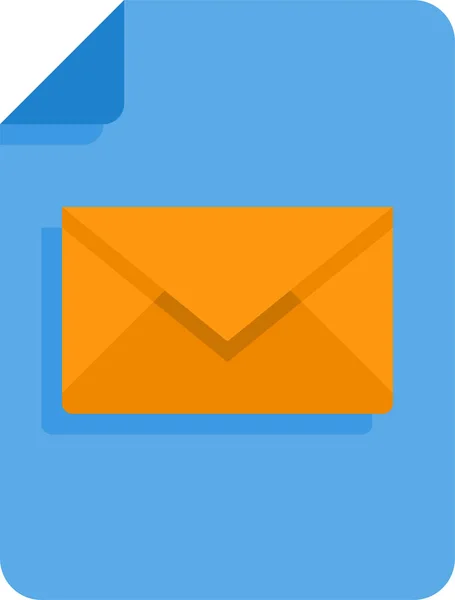 Mail File Dokumentum Ikon — Stock Vector