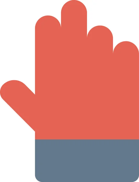 Εικονίδιο Χέρι Κατασκευή Γάντι Επίπεδη Στυλ — Διανυσματικό Αρχείο