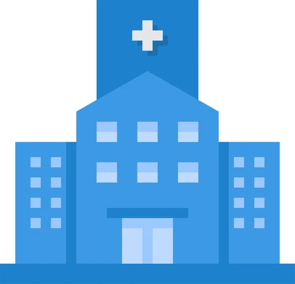 Hospital Building City Icon — Stock Vector