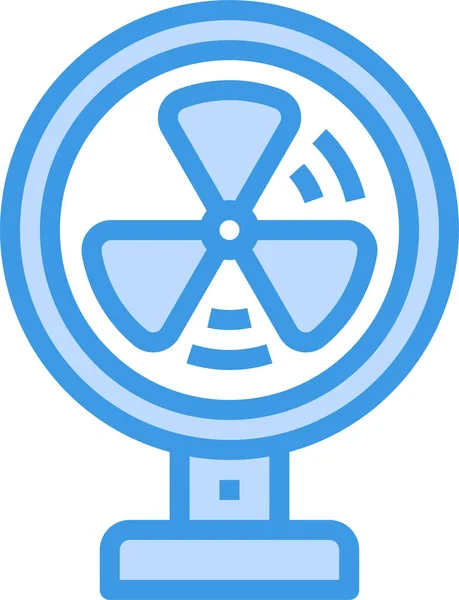 Device Fan Gadget Icon Filled Outline Style — Stock Vector