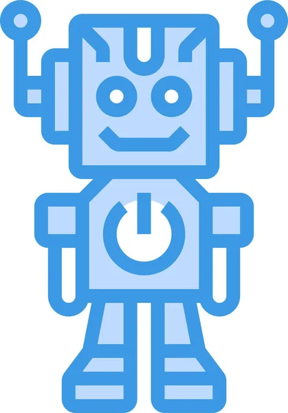 Robot Robotika Mesterséges Ikon — Stock Vector