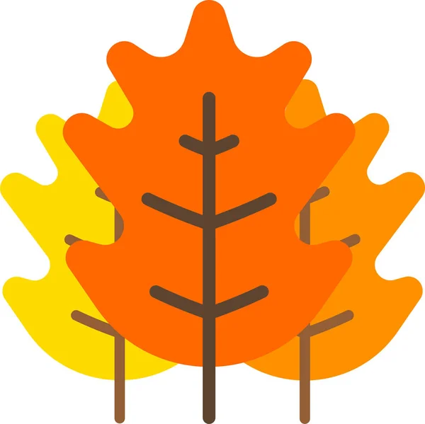 Jesień Natura Upadek Ikona Jesień Kategoria — Wektor stockowy