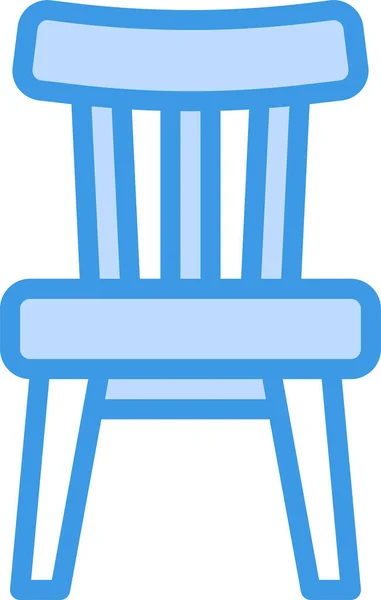 Chair Dining Furniture Icon — Stock Vector