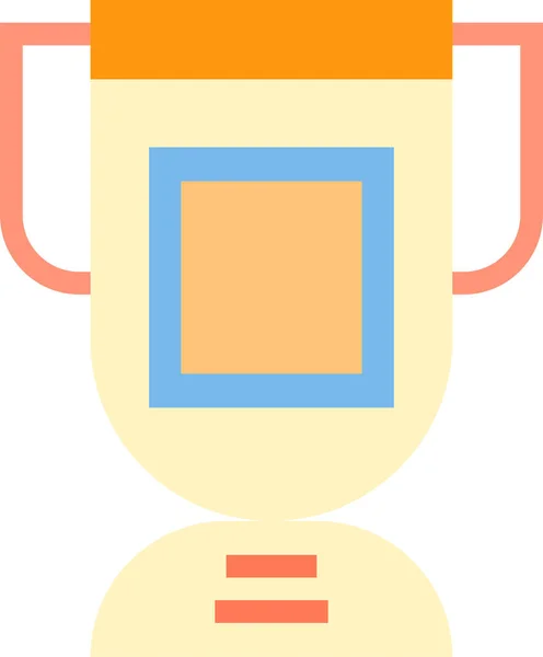 Award Medal Trophy Icon Flat Style — Stock Vector