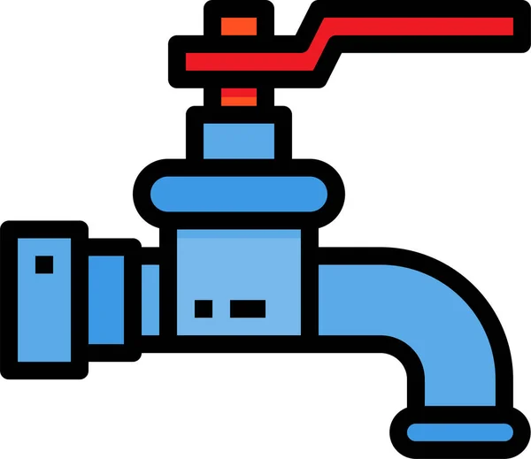Μπάνιο Βρύση Υδραυλικό Εικονίδιο Στην Κατηγορία Εργαλεία Κατασκευή — Διανυσματικό Αρχείο