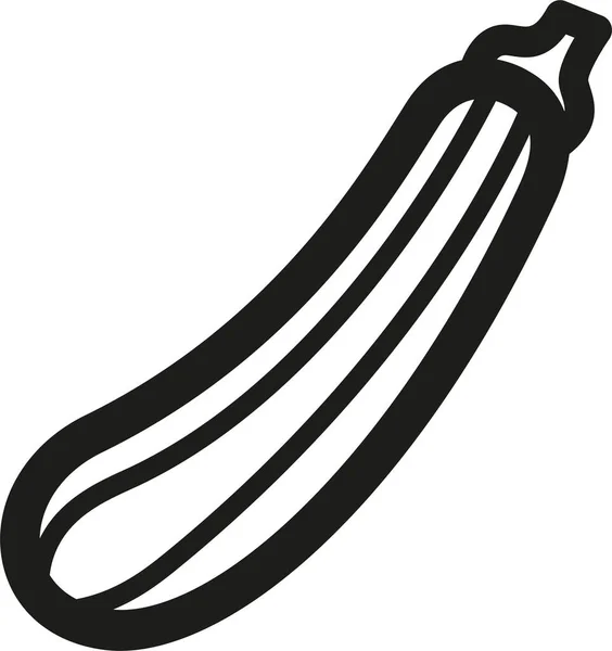 Zucchini 아이콘의 스타일 — 스톡 벡터