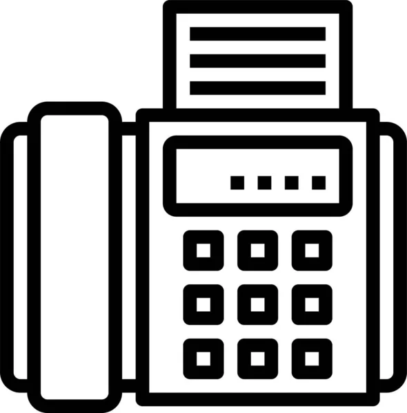 Faxtelefon Anrufen — Stockvektor