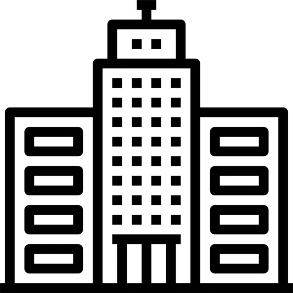 Grattacielo Edificio Torre Icona — Vettoriale Stock