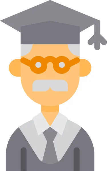 Teacher Professor Man Icon — Stock Vector