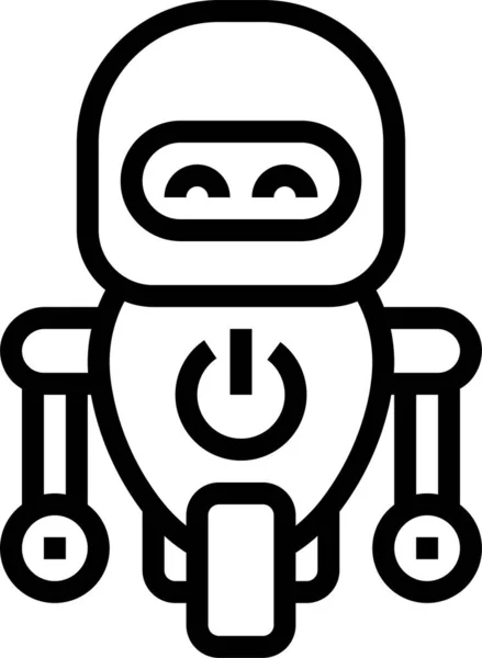 Robot Robótica Icono Artificial — Vector de stock