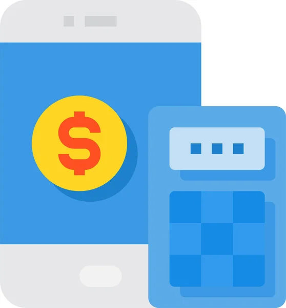 Money Accounting App Icon — Stock Vector