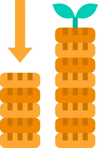 Значок Денежной Стрелки — стоковый вектор