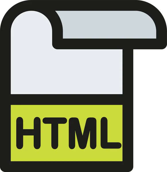 Html数据文档图标 轮廓样式 — 图库矢量图片