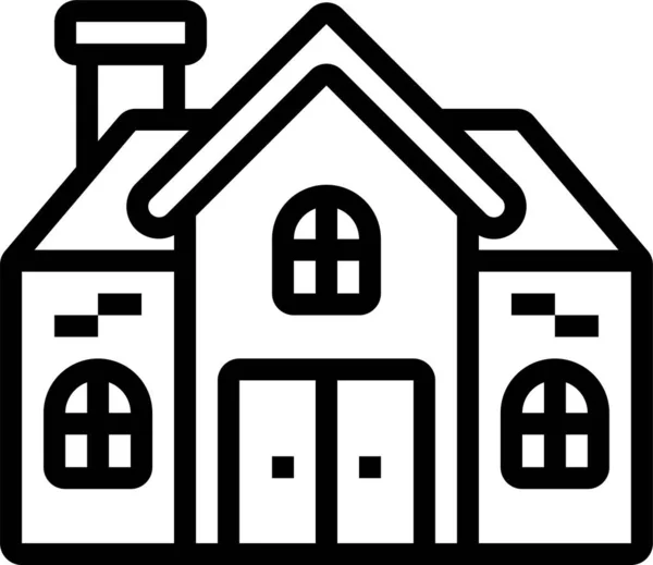 House Property Building Icon — Stock Vector