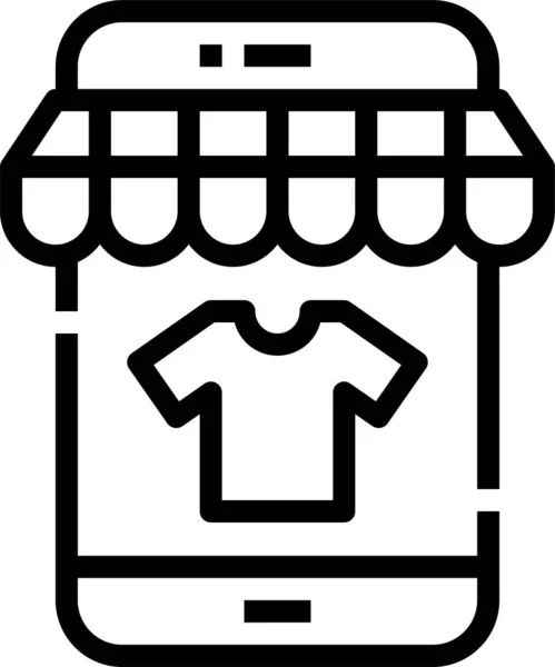 Produit Chemise Magasin Icône — Image vectorielle