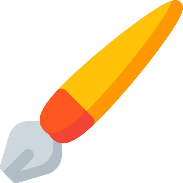 Kalem Tasarımı Simgesi Düz Biçimli — Stok Vektör