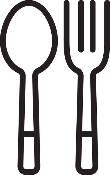 Ikona Vaření Potravin Stylu Osnovy — Stockový vektor