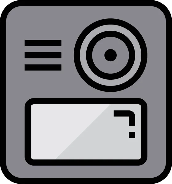 Иконка Гаджета Видеокамеры Категории Электронные Устройства Приборы — стоковый вектор