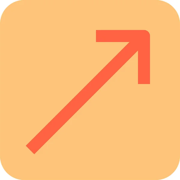 Diagonální Ikona Znaku Rozhraní Plochém Stylu — Stockový vektor