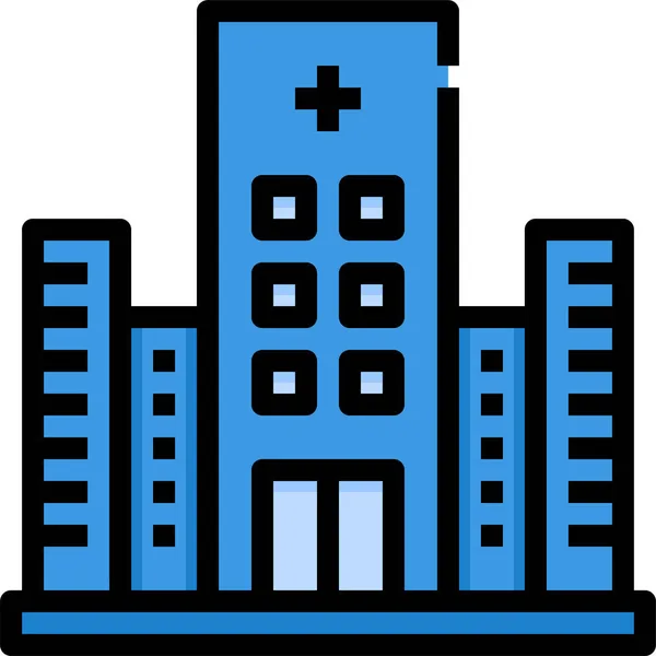 Hospital Building Healthcare Icon — Stock Vector