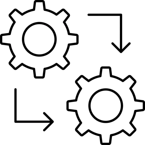 Configure Ícone Substituição Troca Categoria Mista — Vetor de Stock