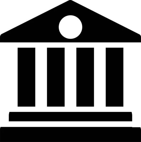 Τραπεζική Τραπεζική Εικόνα Τραπεζίτη Στερεό Στυλ — Διανυσματικό Αρχείο