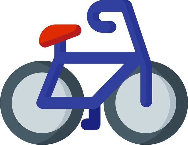 Icono Juegos Bicicleta Estilo Plano — Vector de stock