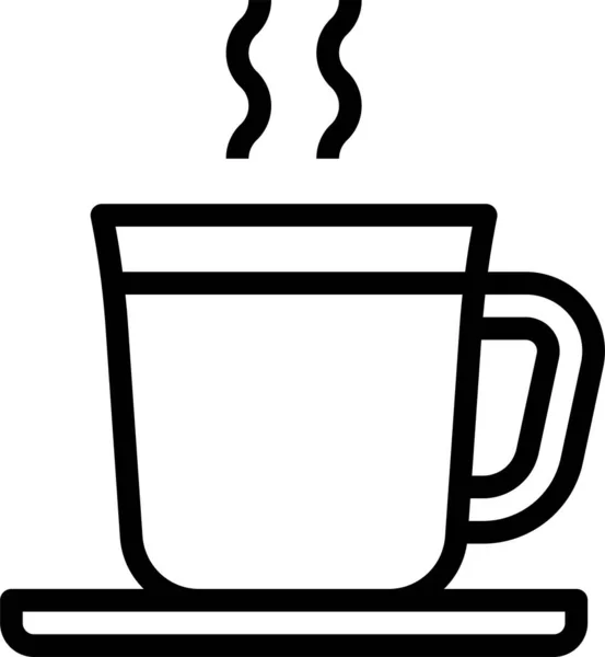 Tasse Café Tasse Icône — Image vectorielle