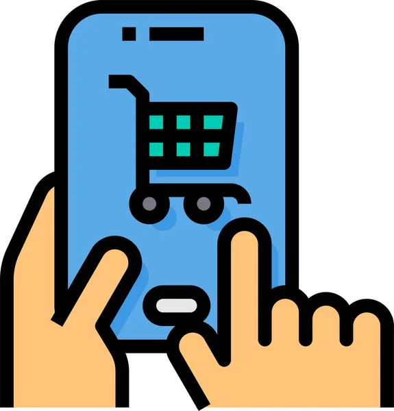 Ikona Płatności Mobilnej — Wektor stockowy