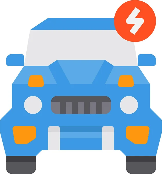 Coche Eléctrico Icono Del Vehículo — Vector de stock