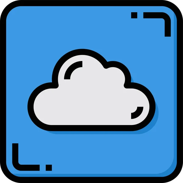Ikona Dat Cloud Computing — Stockový vektor