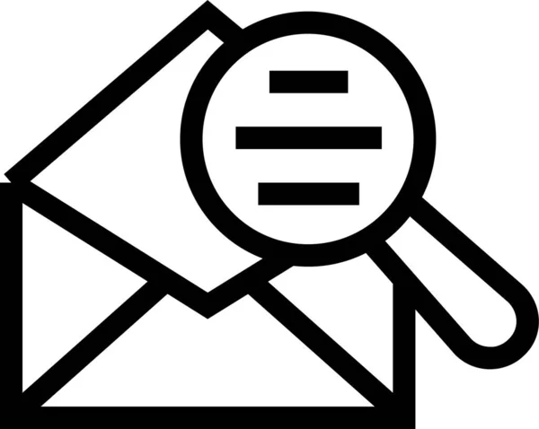 Enveloppe Poste Aérienne Trouver Icône Dans Style Contour — Image vectorielle
